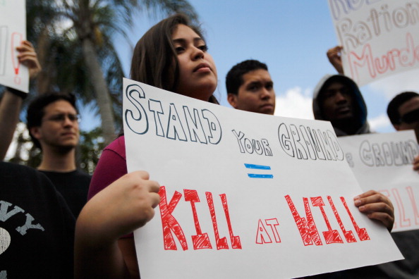 Activists Protest Rubio's Support Of "Stand Your Ground" Law