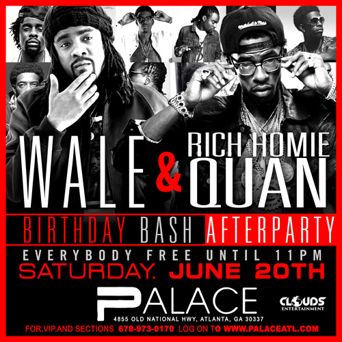 Birthday Bash after party flyers