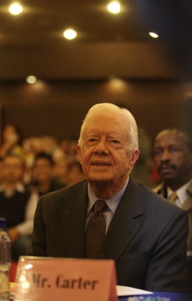 Former US President Jimmy Carter Lectures In Beijing