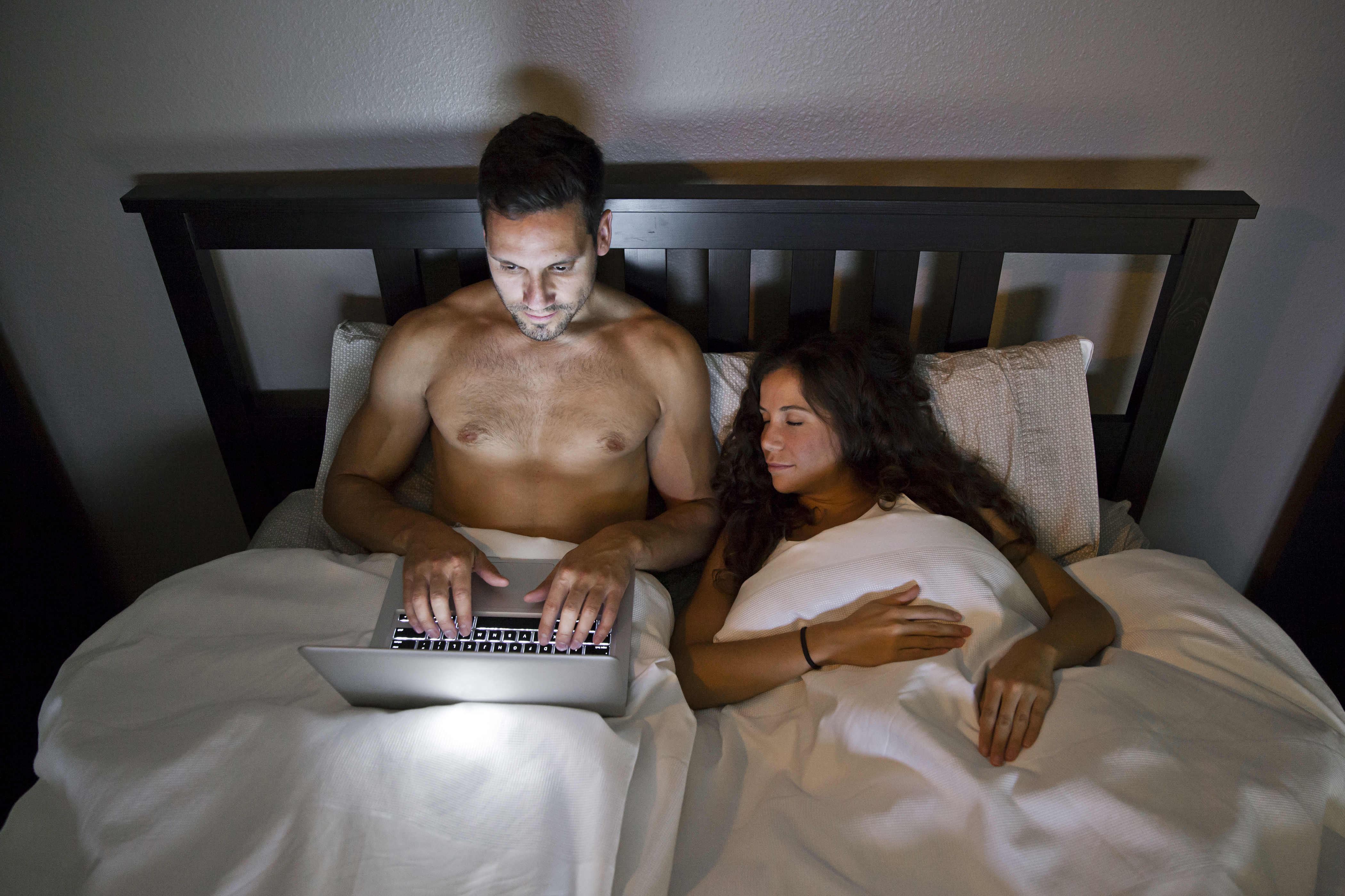 Laptop in Bed