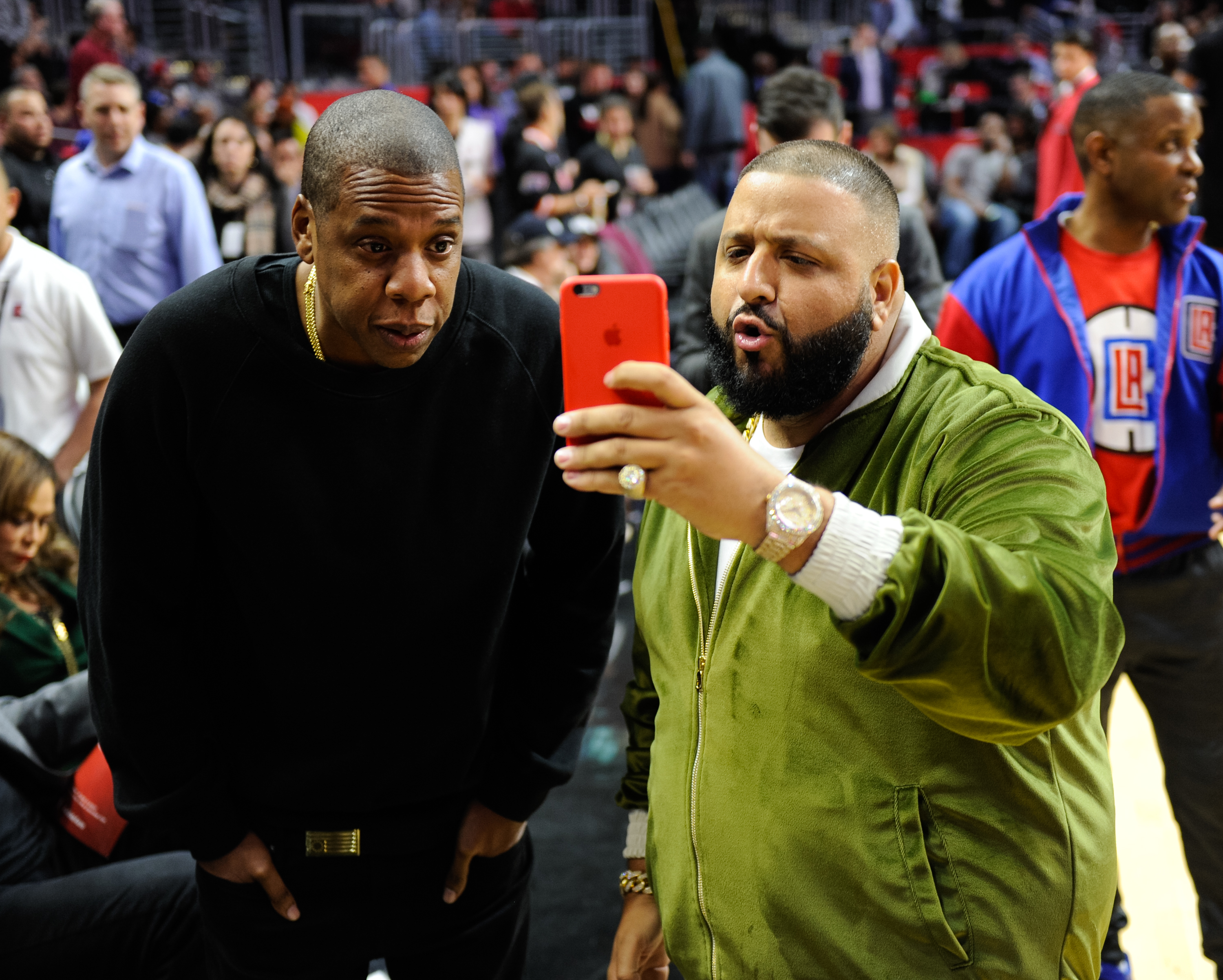 Celebrities At The Los Angeles Clippers Game