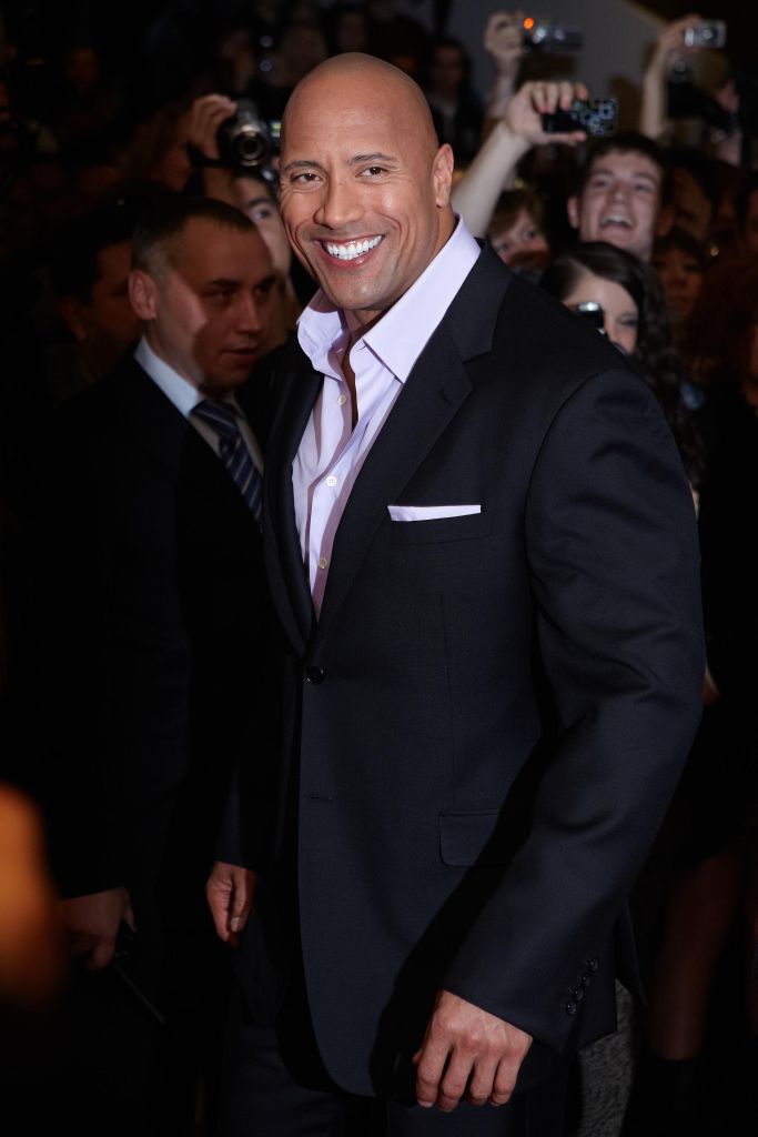 Dwayne Johnson (The Rock) poses for photographers during the premiere of the movie 'Fast and Furious 5'