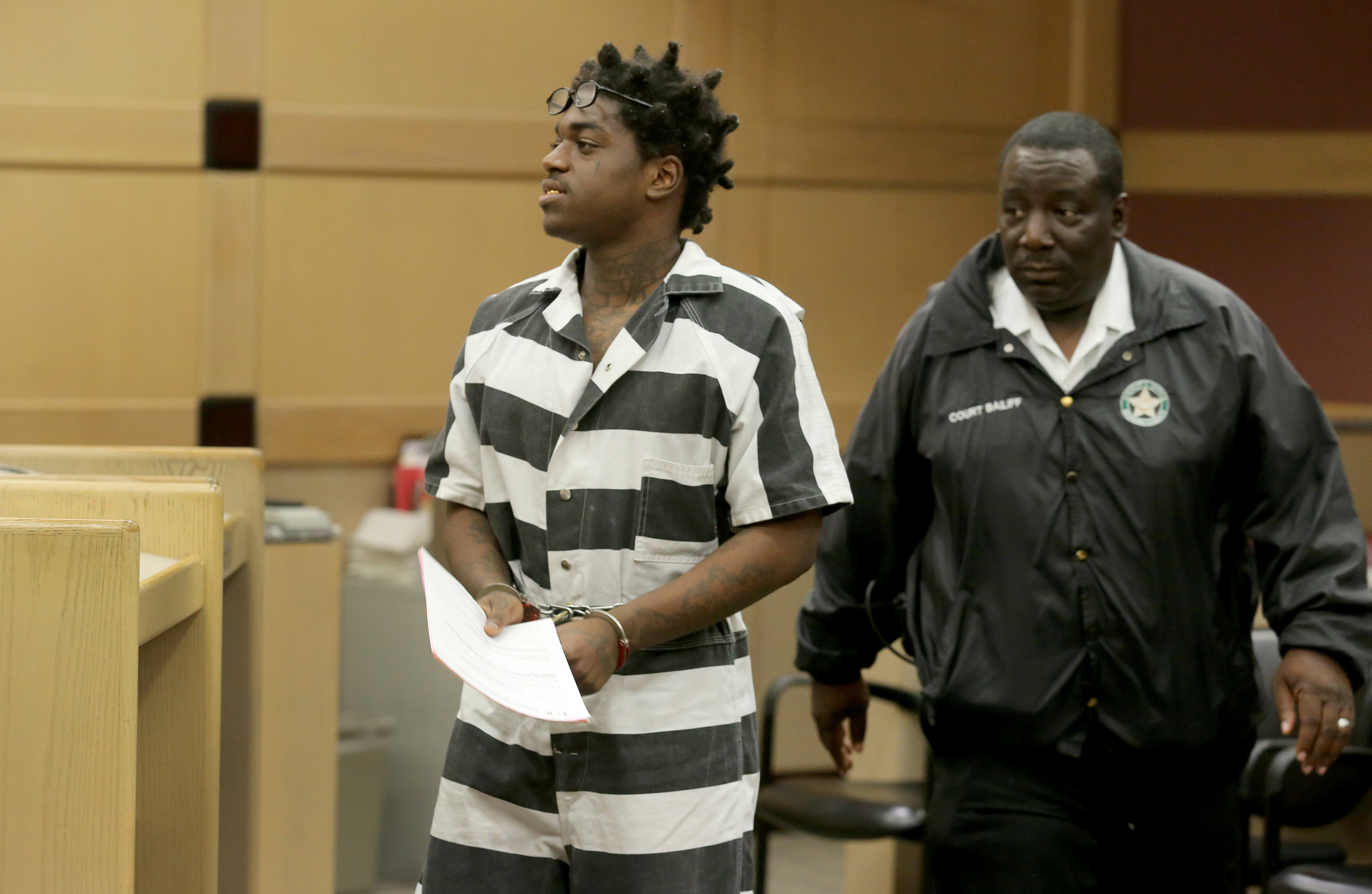 Rapper Kodak Black is ordered held without bond on two warrants