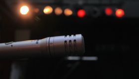 Close-Up Of Microphone At Recording Studio