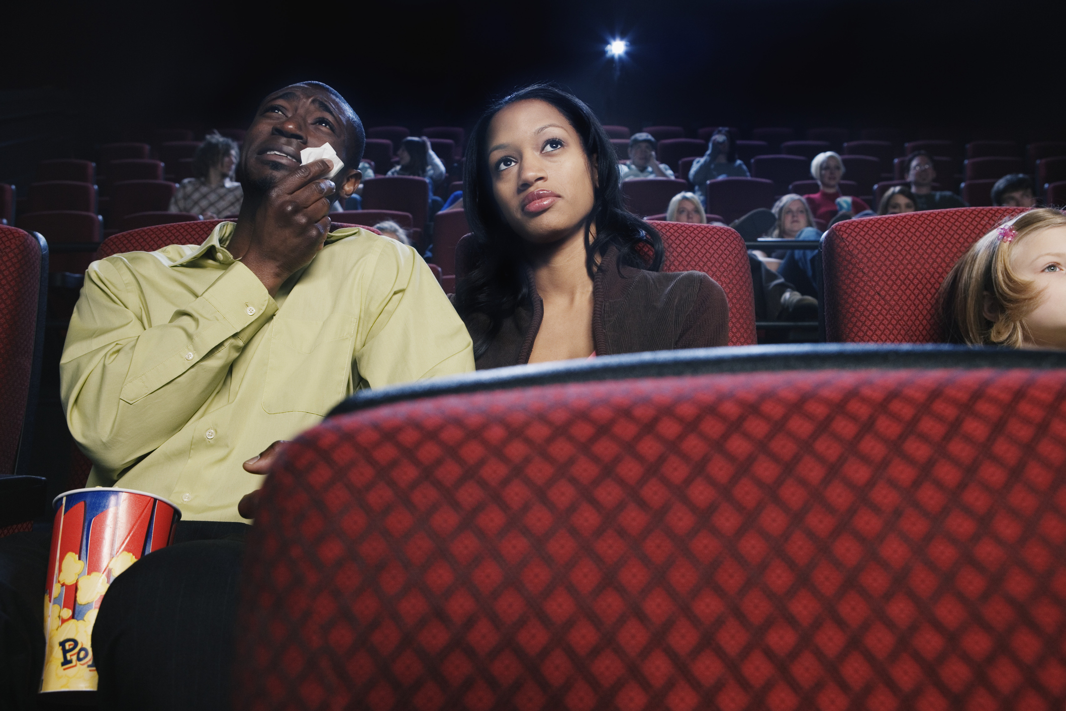 Couple Watching a Sad Movie