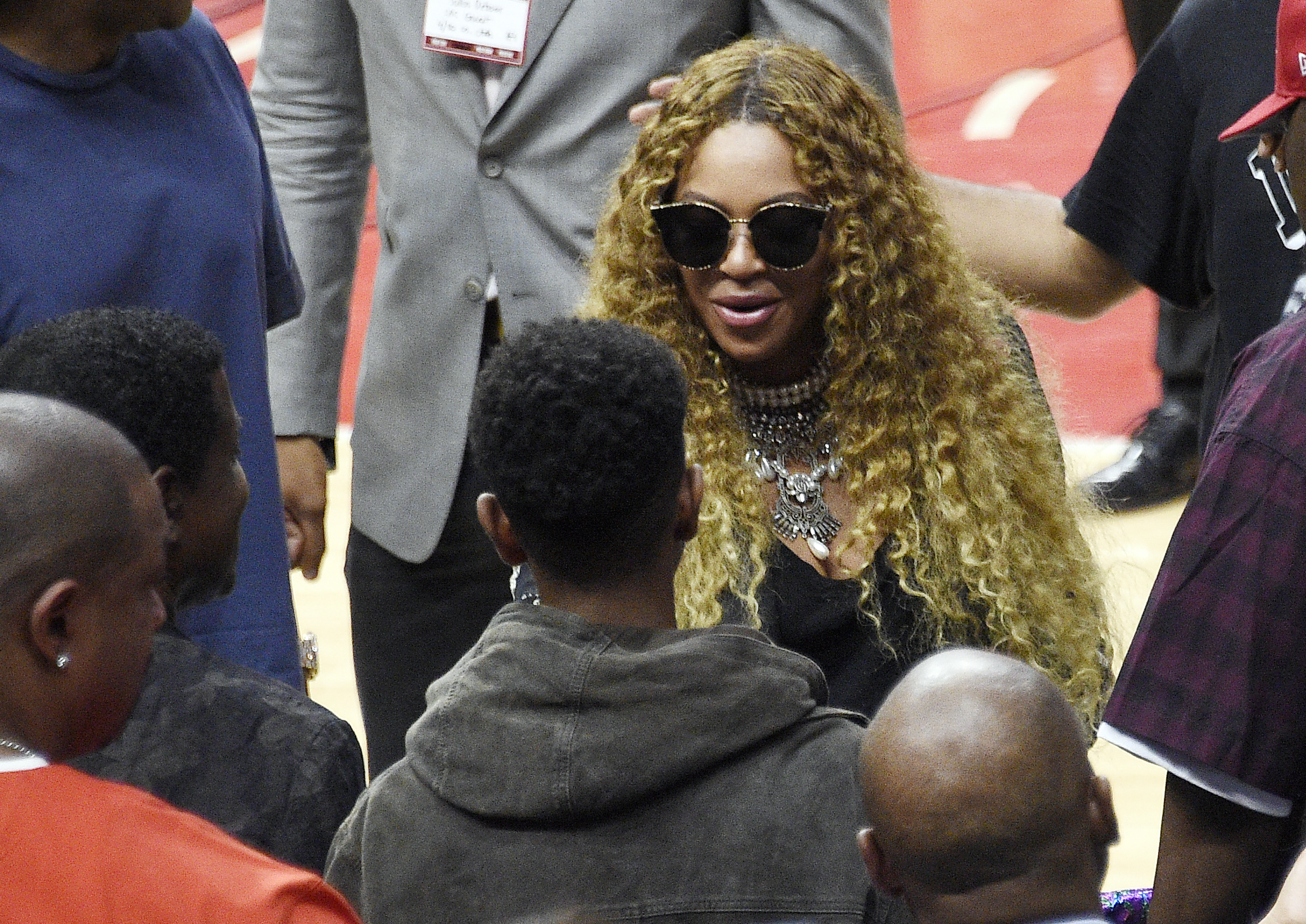 Celebrities at Los Angeles Clippers Game
