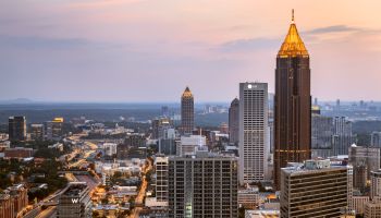Elevated View, Atlanta, Georgia, America