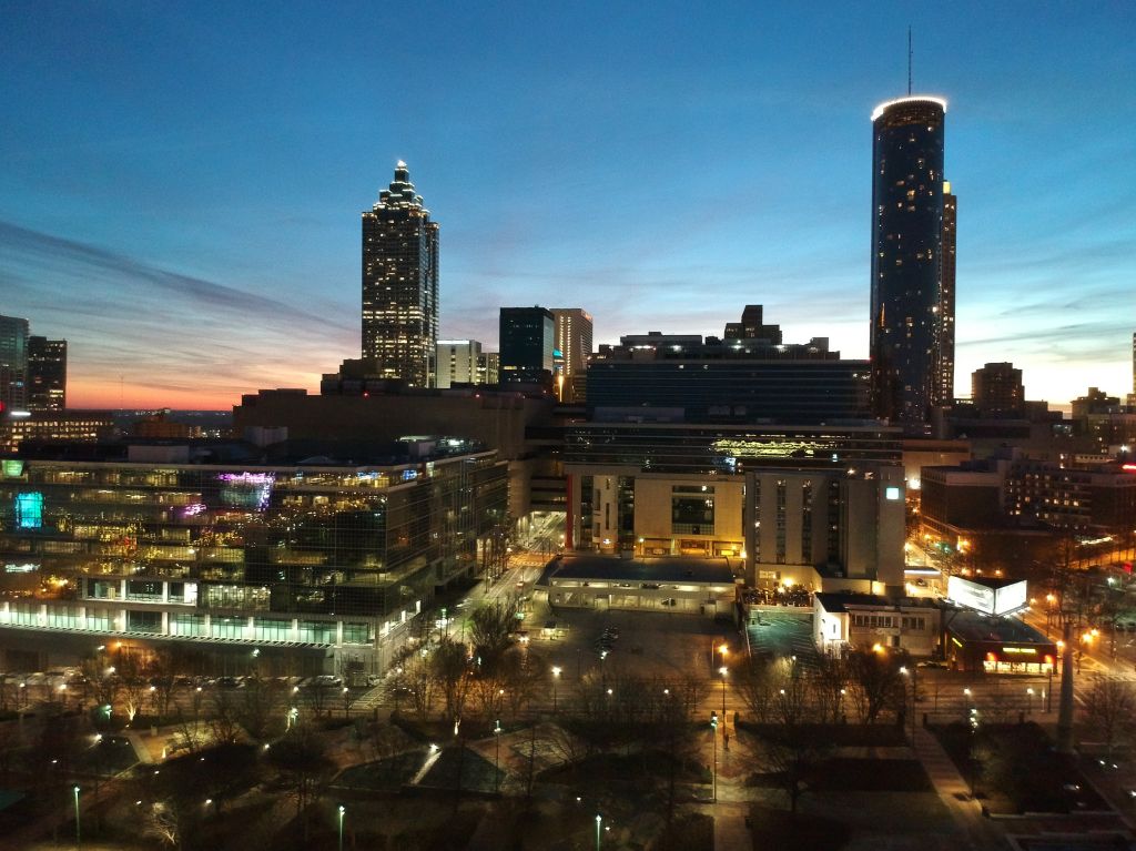 Downtown Atlanta Georgia Lights 9