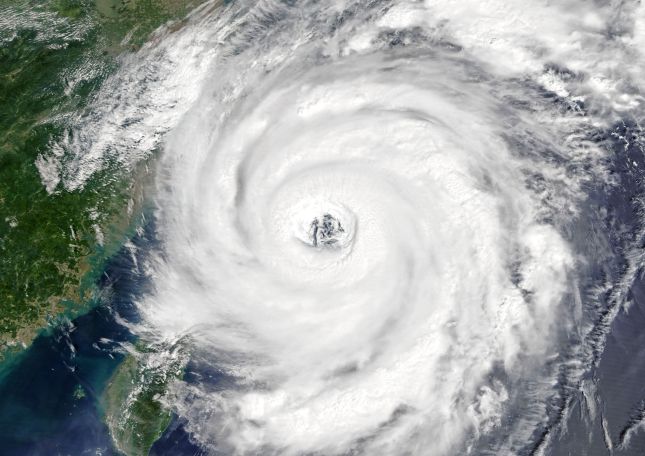 Typhoon Talim over East China Sea in 2017