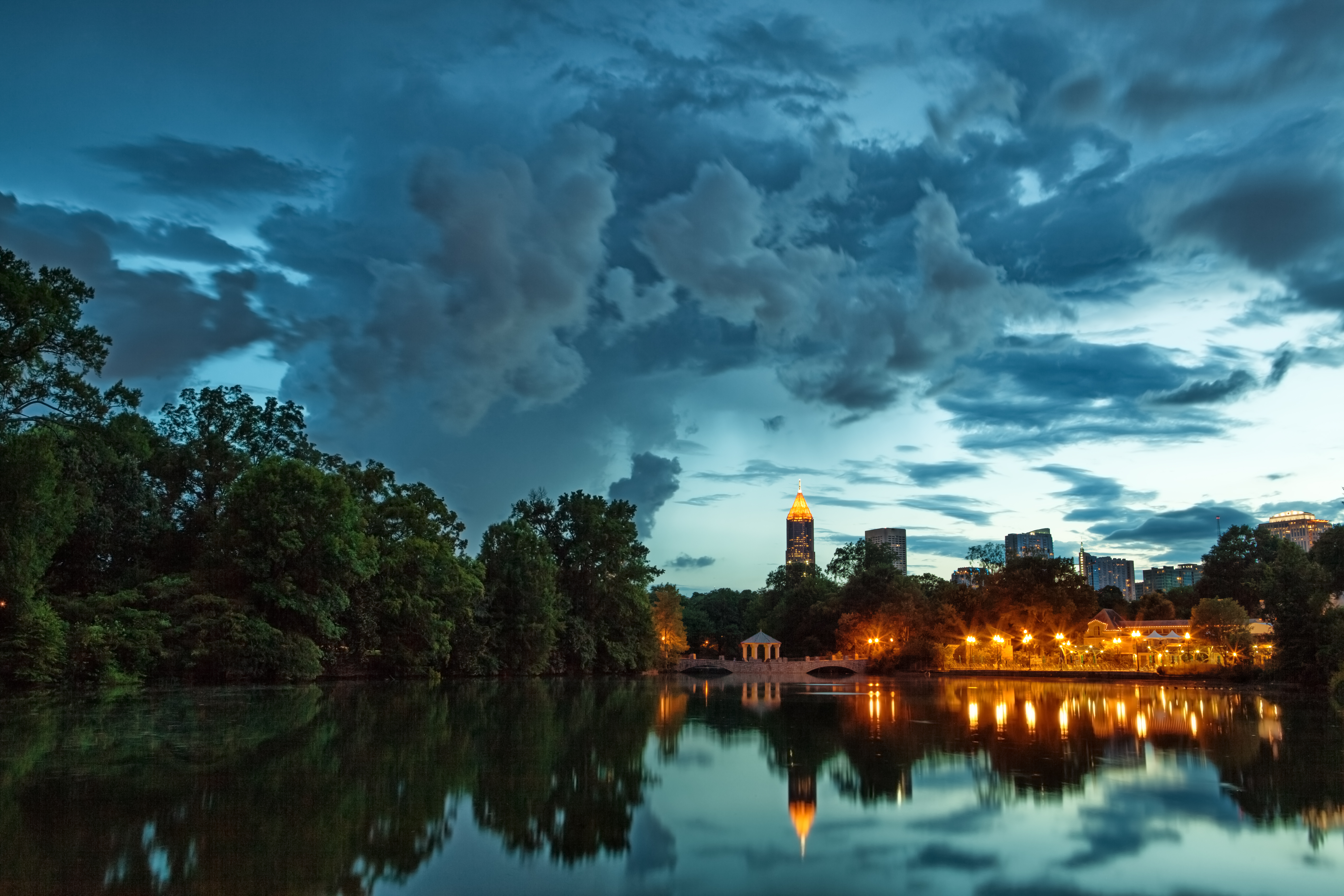 Dramatic Atlanta Skyline