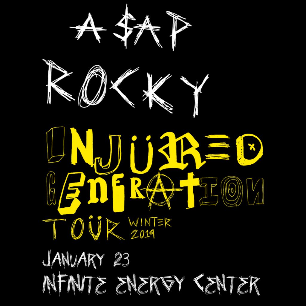 ASAP Rocky Injured Generation Tour Winter 2019