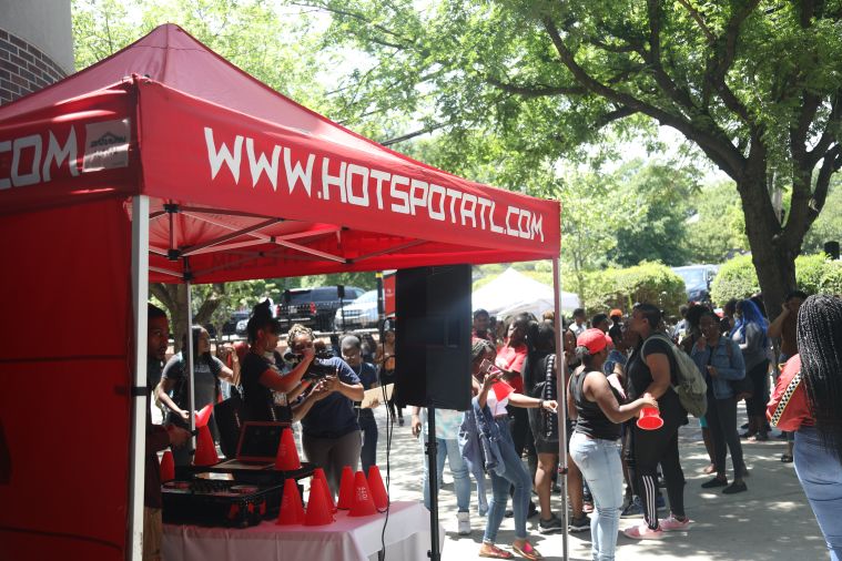 Meagan Good & Michael Ealy At Clark Atlanta