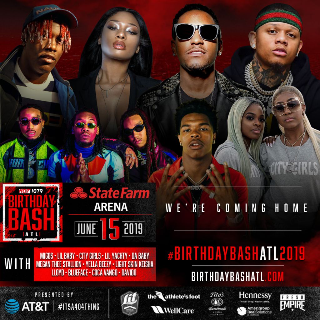 TICKETS ON SALE NOW Birthday Bash ATL 2019 June 15th Hot 107.9 Hot