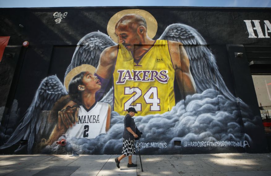 Los Angeles Lakers Legend Kobe Bryant Memorialized Across L.A. In Murals