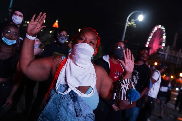 Atlanta Protest Held In Response To Police Custody Death Of Minneapolis Man George Floyd