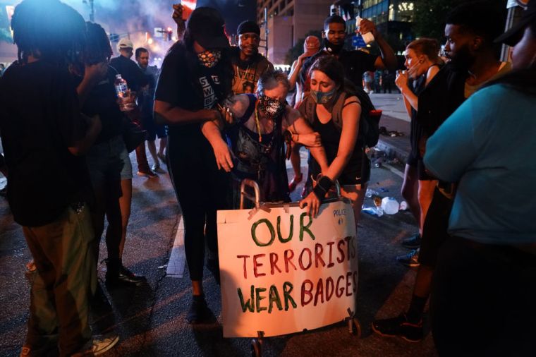 Atlanta Protest Held In Response To Police Custody Death Of Minneapolis Man George Floyd