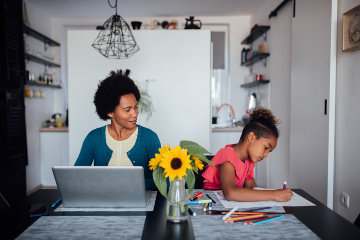 Working from home and homeschooling