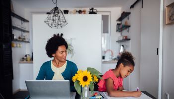 Working from home and homeschooling