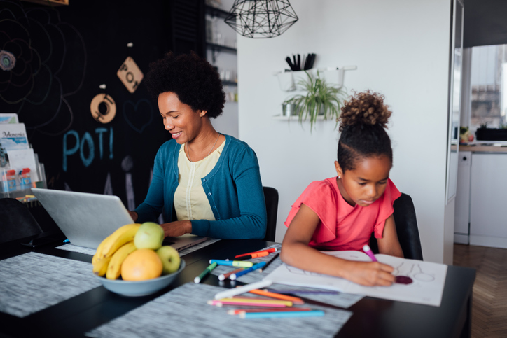 Working from home and homeschooling