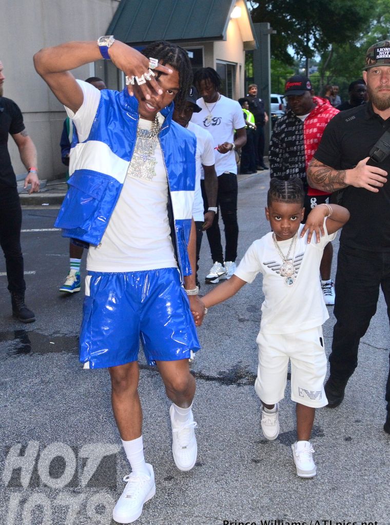 lil Baby and son at Birthday Bash ATL 25