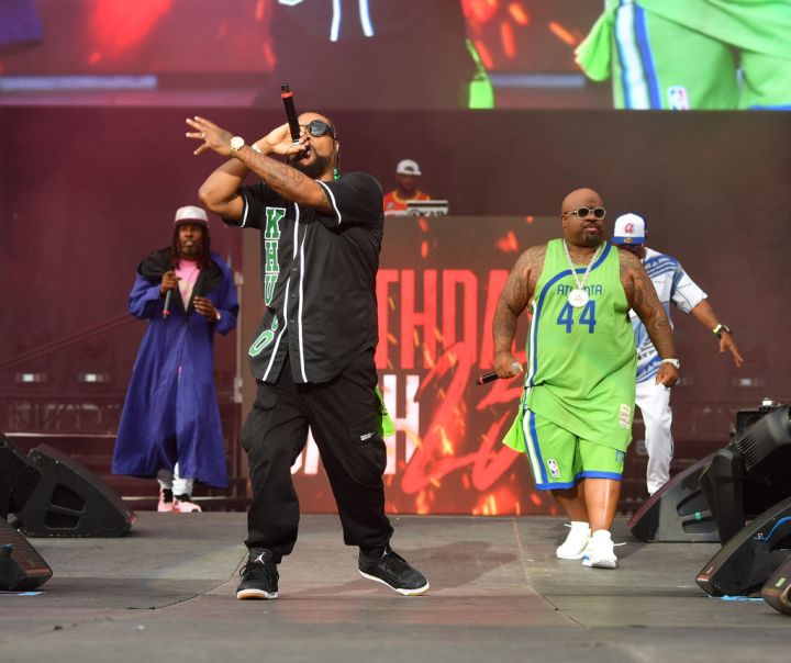 Big Gipp, Khujo, CeeLo Green and T-Mo of Goodie Mob perform onstage during Hot 107.9 Birthday Bash 25