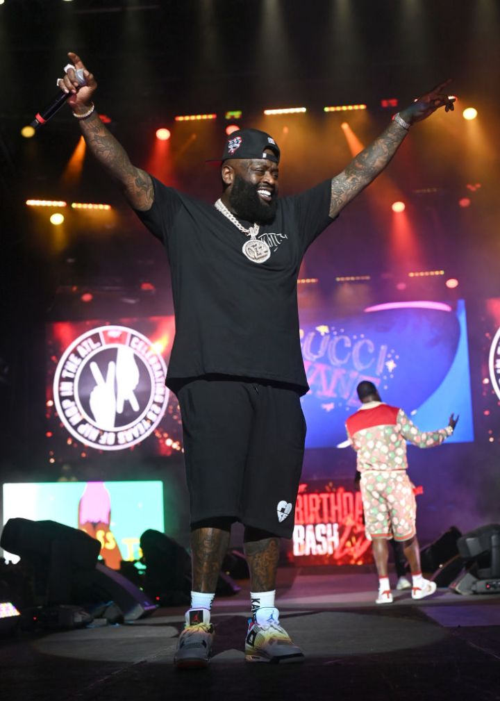 Rapper Rick Ross performs onstage during Hot 107.9 Birthday Bash 25