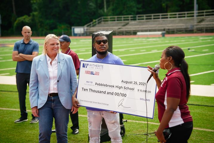 1-800-TruckWreck & Radio One Atlanta award $10,000 to 3 area High School Bands