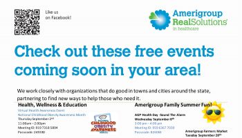 Amerigroup Statewide Events Sept 2021