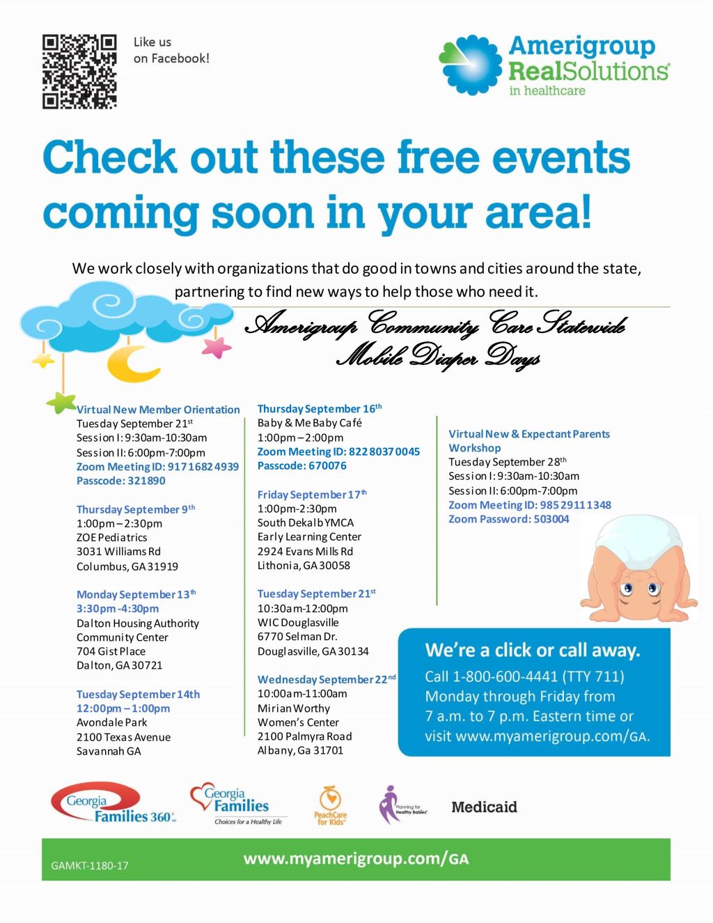 Amerigroup Statewide Baby Events Sept 2021