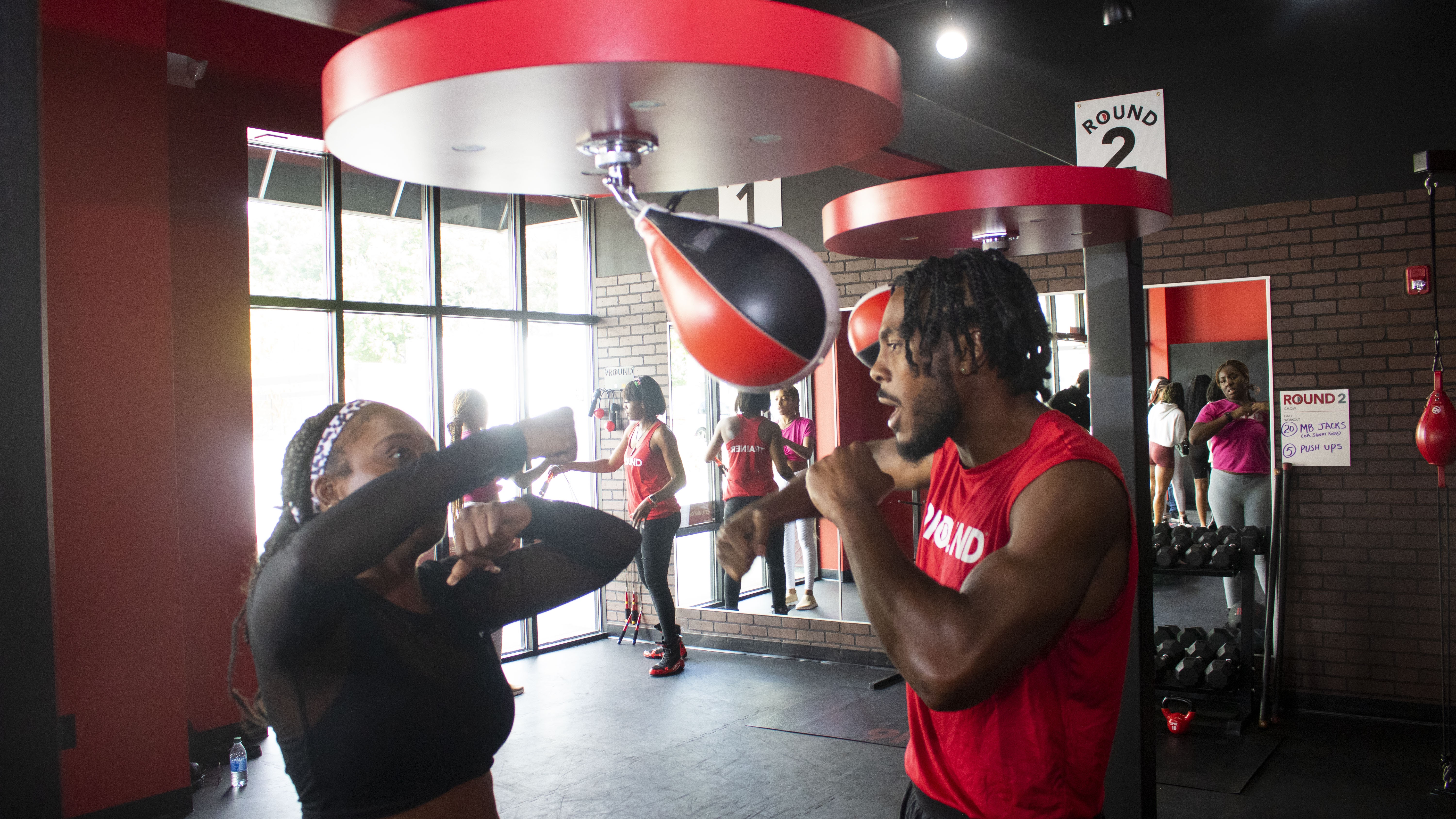 9Round Fitness Trainer Sherod Training A Event Attendee