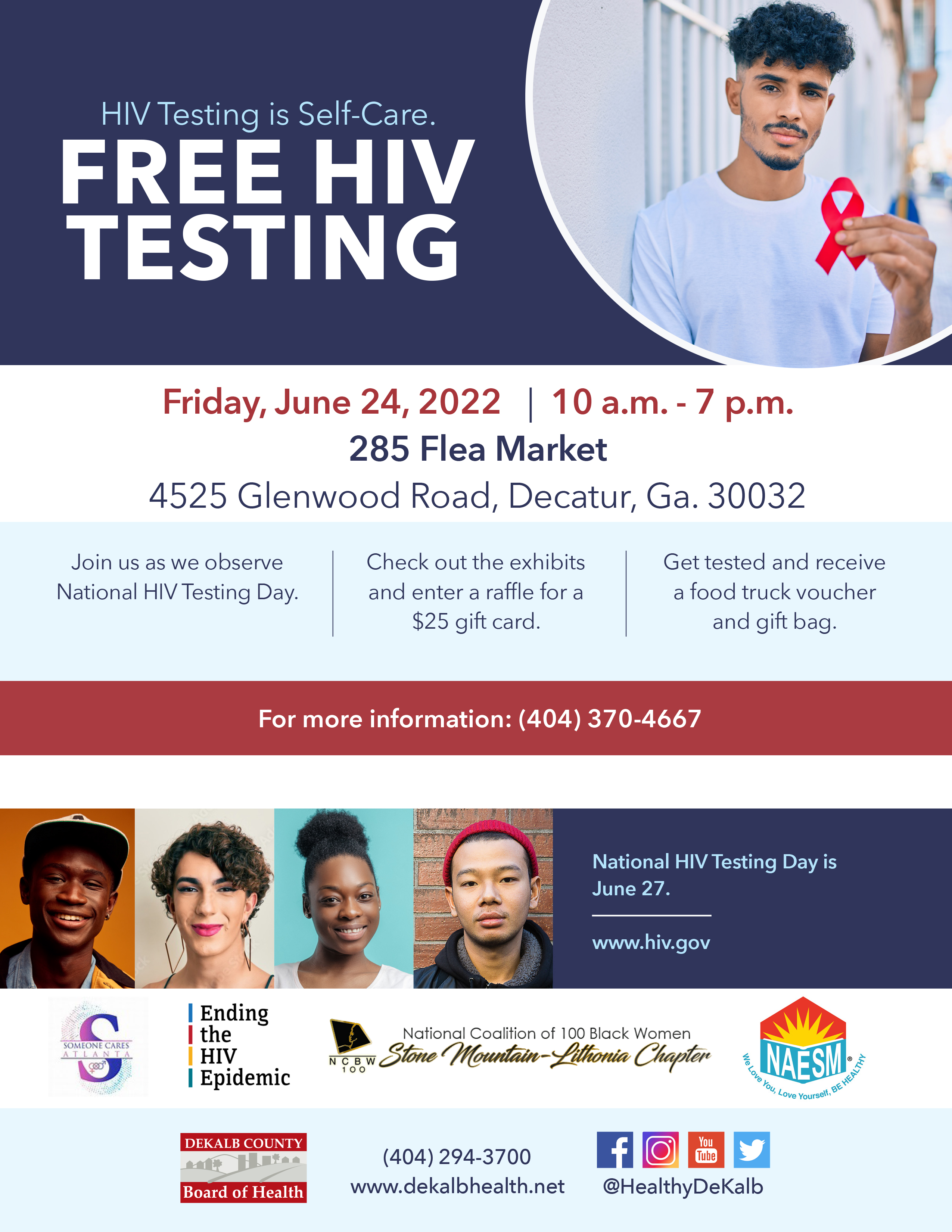 Dekalb County Board Of Health National Hiv Testing National Hiv Testinghot 107 9 Hot Spot Atl