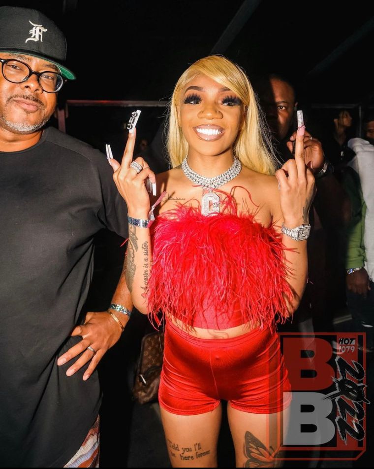 Newest CMG Label Signee, Glorilla at Birthday Bash ATL 2022