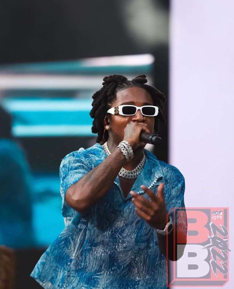 Jacquees performing at Birthday Bash ATL 2022