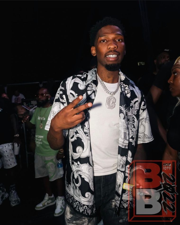 Bloc Boy JB Backstage at Birthday Bash ATL 2022