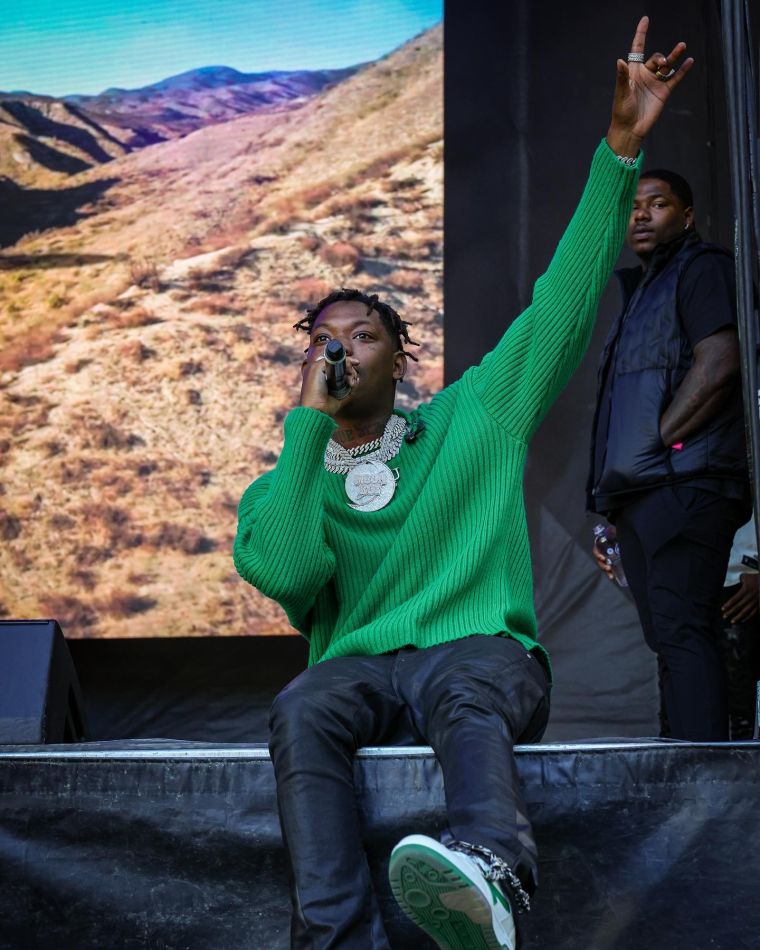 Yung Bleu performs at One Music Fest 2022 Day 1