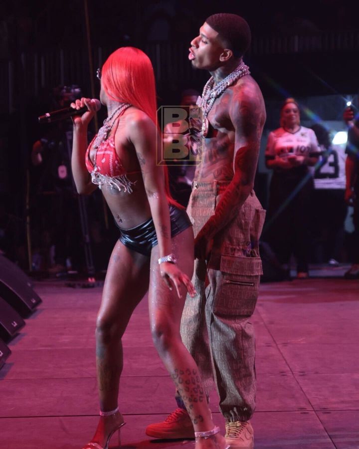 Sexyy Red Shows NLE Choppa What She's Working With at Birthday Bash ATL 2023