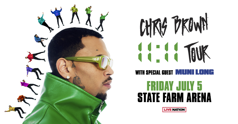 The 11:11 Tour featuring Chris Brown Friday July 5 State Farm Arena