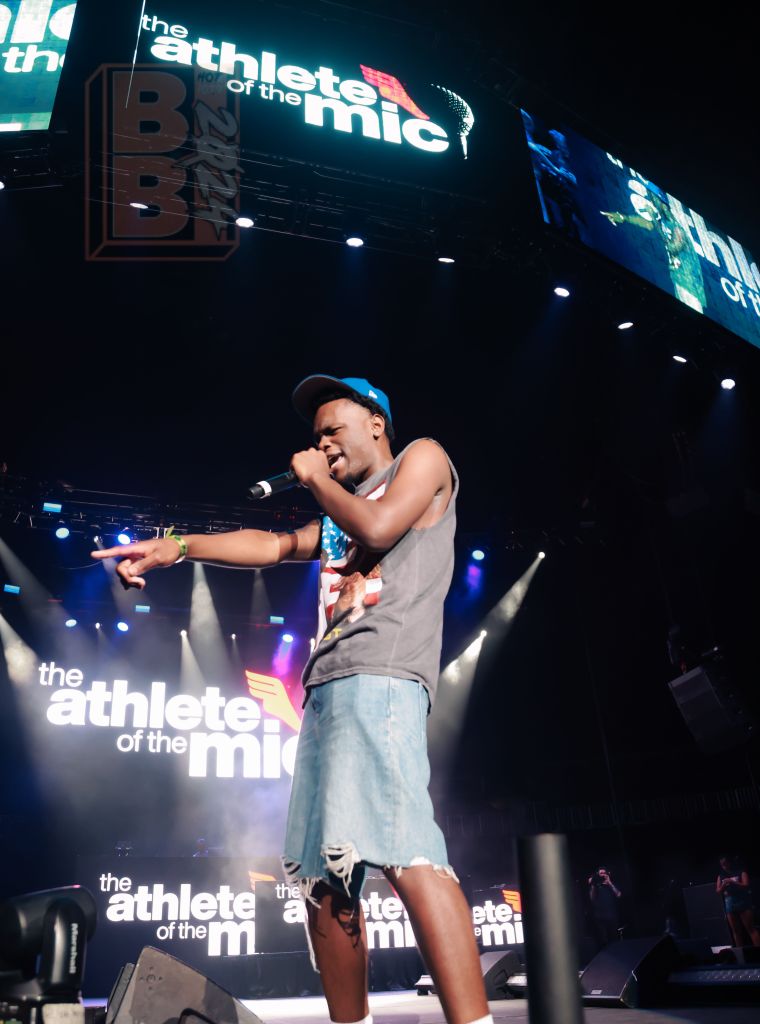 Athlete Of The Mic Winner Tha King Roscoe Performs At Birthday Bash ATL 2024