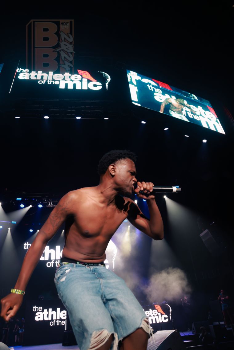 Athlete Of The Mic Winner Tha King Roscoe Performs At Birthday Bash ATL 2024