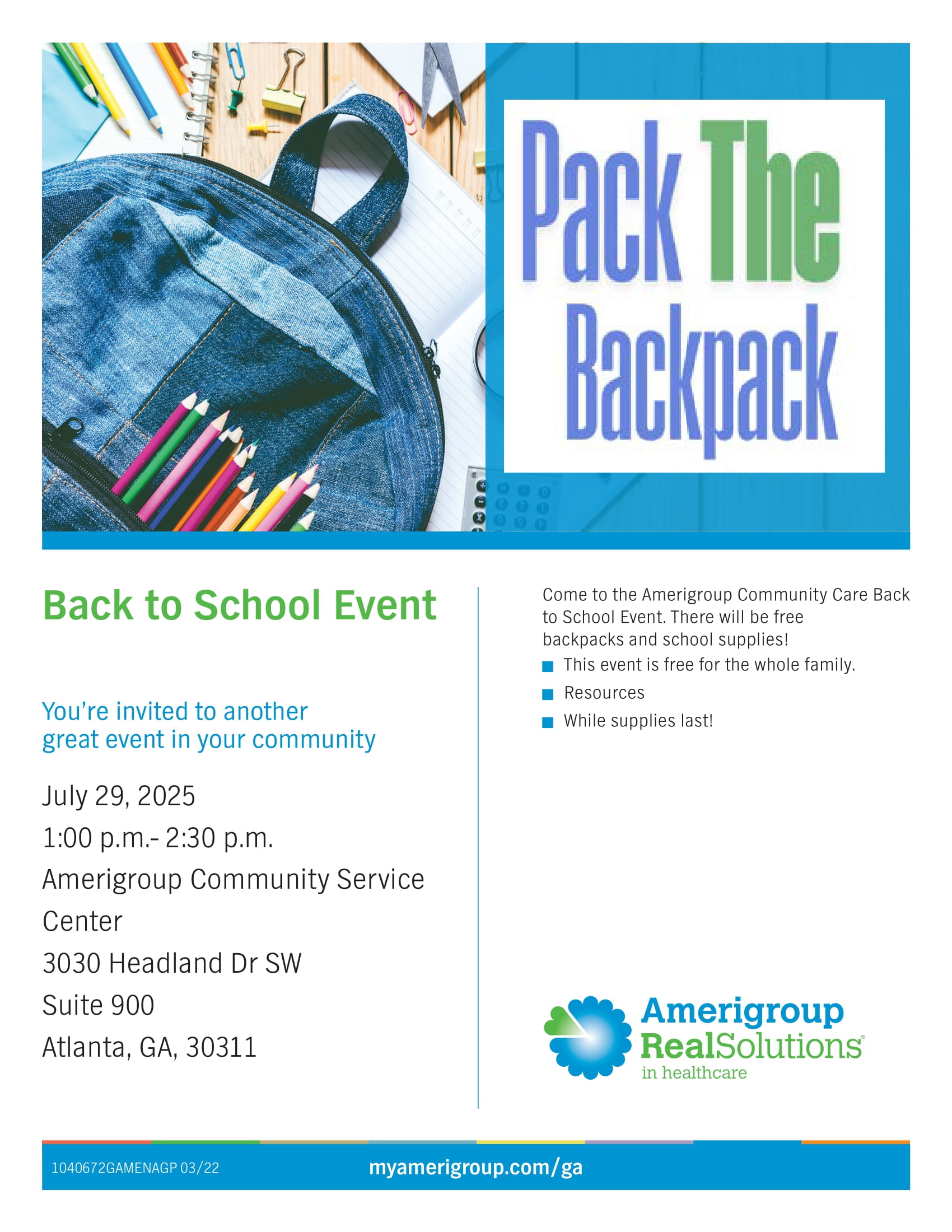 Amerigroup's July 2025 Events