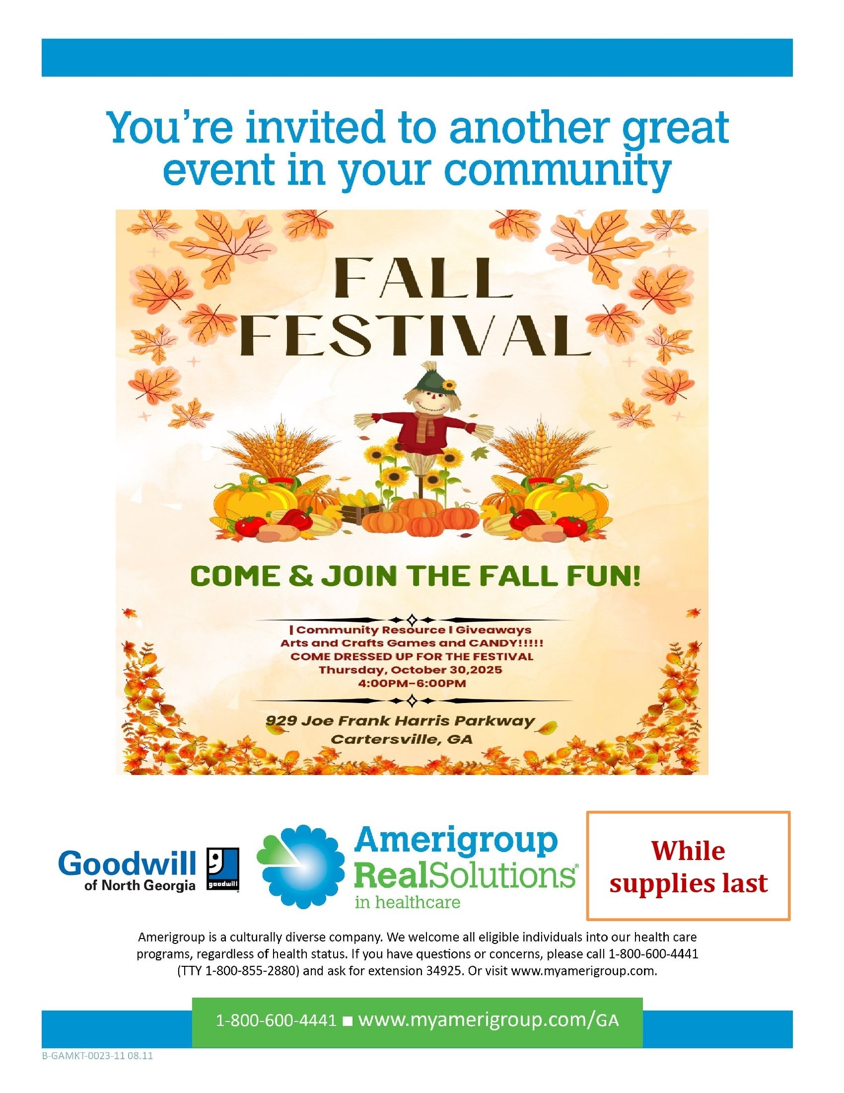 Amerigroup Community Care October 2025 Events
