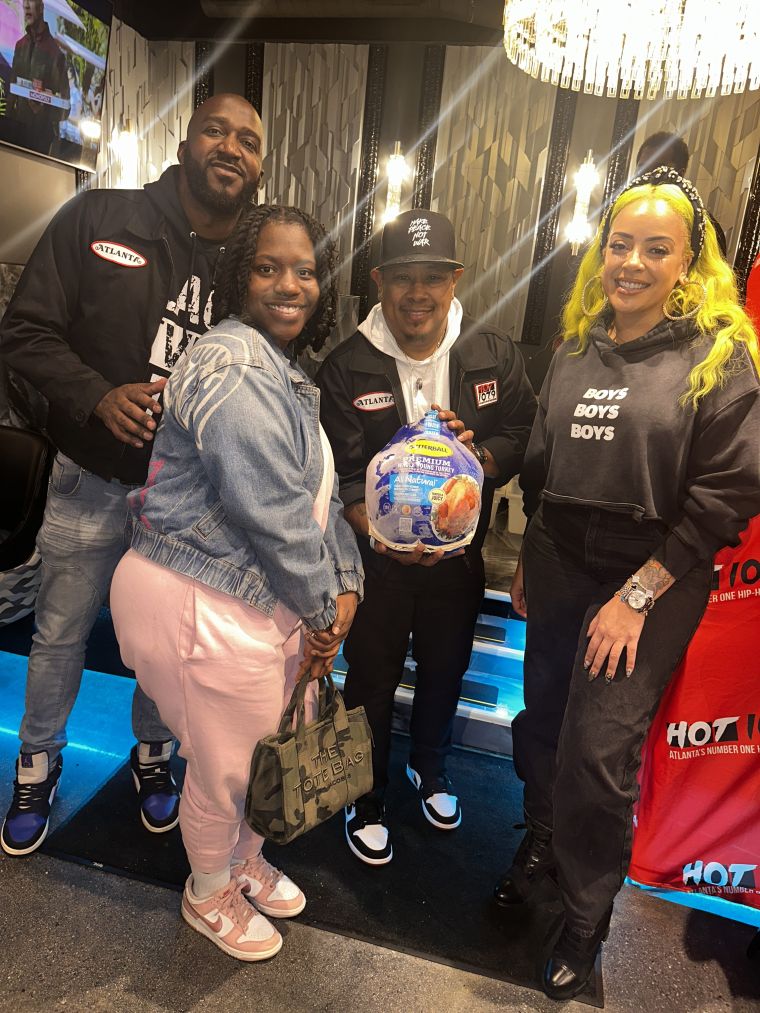 Hot 107.9 & The Morning Hustle At Harolds Chicken and Ice Bar - Panola