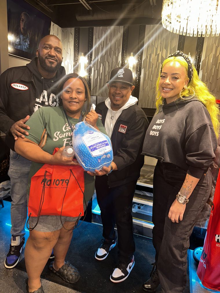 Hot 107.9 & The Morning Hustle At Harolds Chicken and Ice Bar - Panola