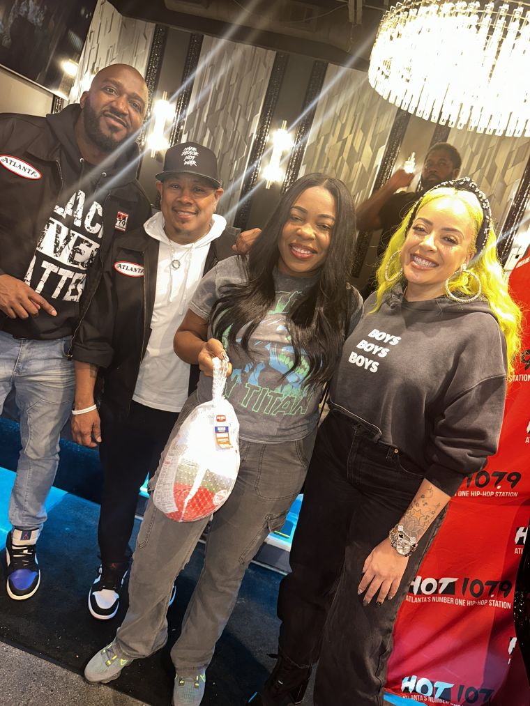 Hot 107.9 & The Morning Hustle At Harolds Chicken and Ice Bar - Panola