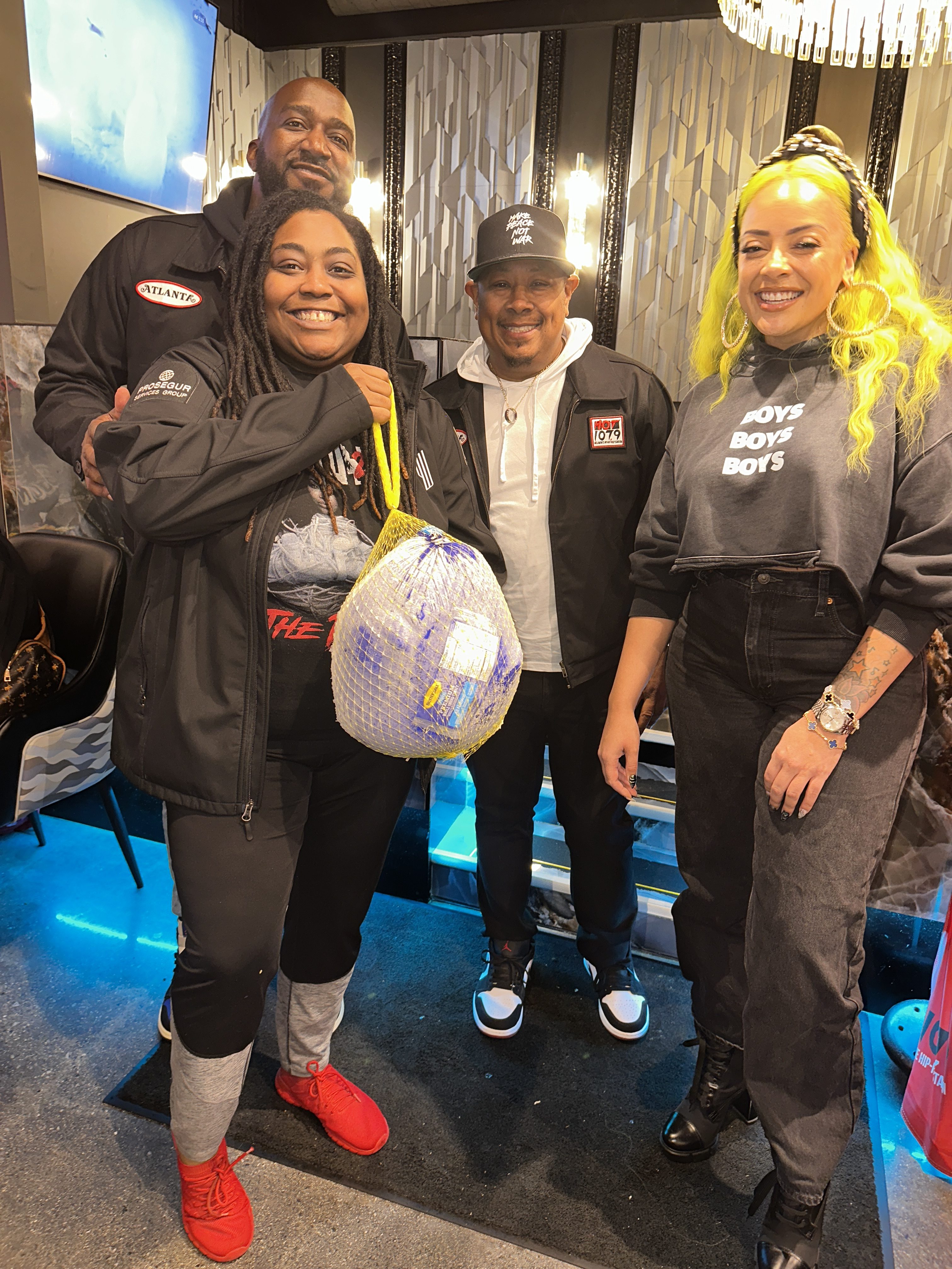 Hot 107.9 & The Morning Hustle At Harolds Chicken and Ice Bar - Panola