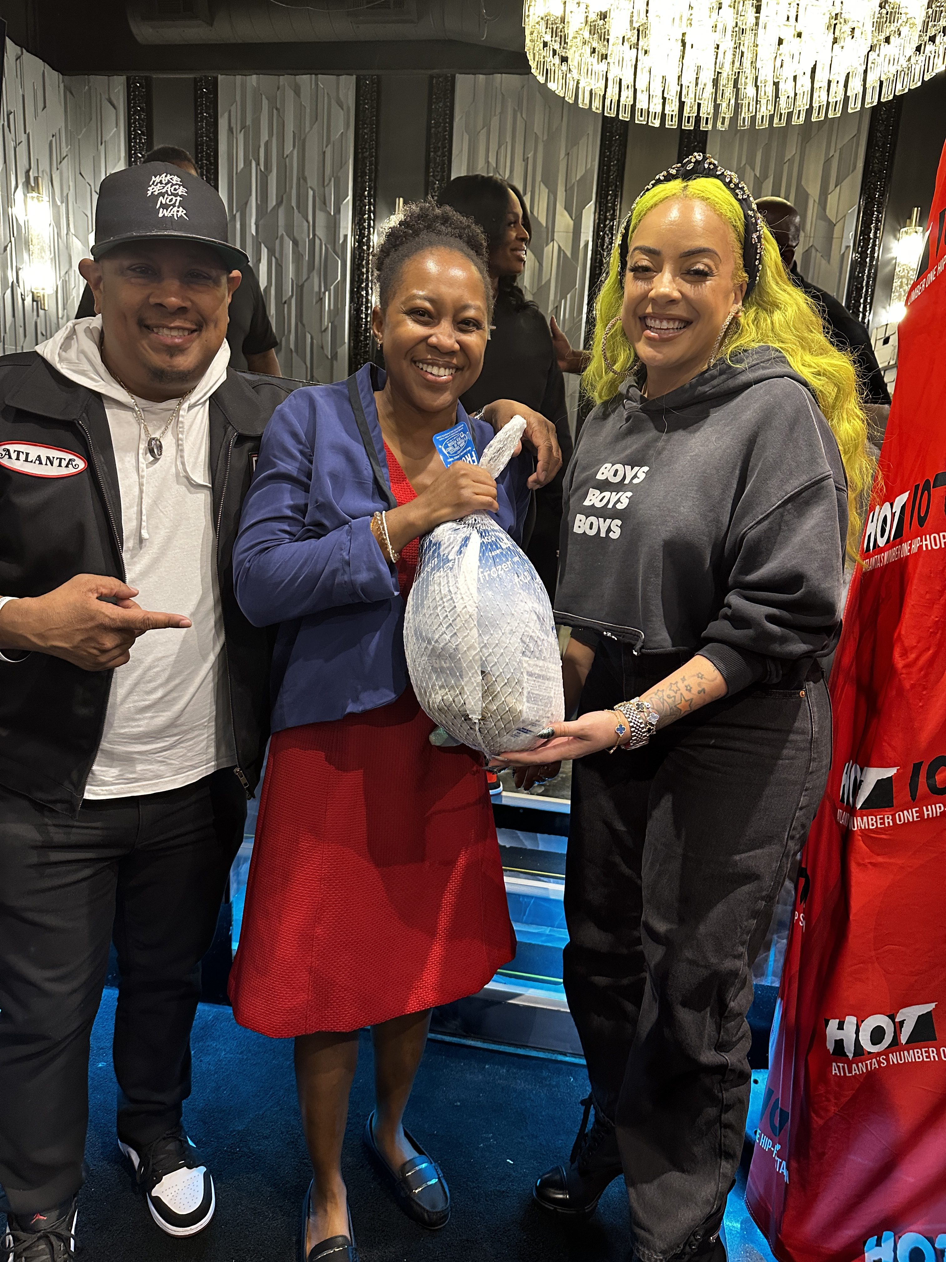 Hot 107.9 & The Morning Hustle At Harolds Chicken and Ice Bar - Panola