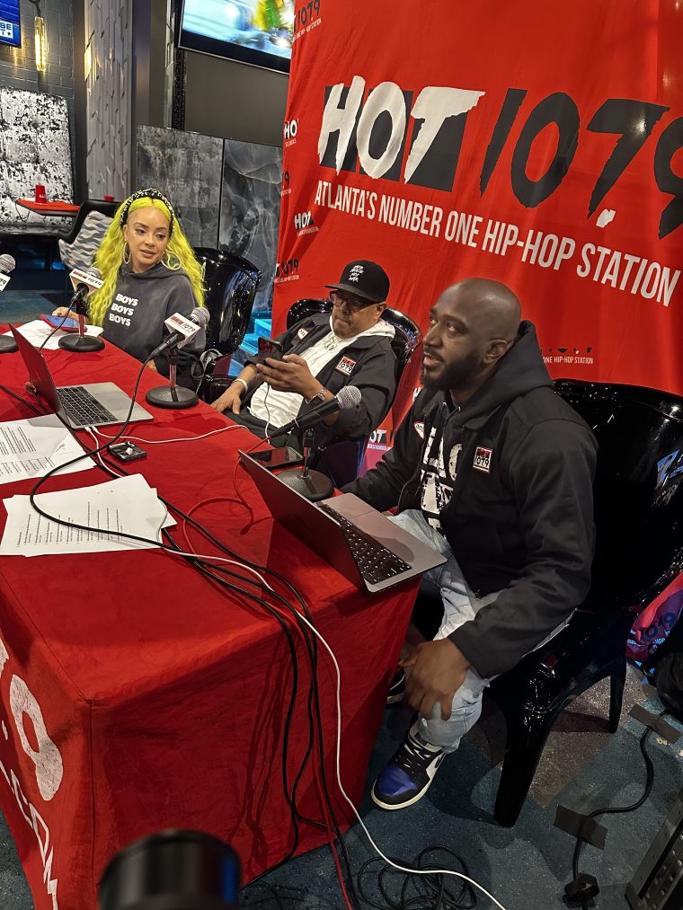 Hot 107.9 & The Morning Hustle At Harolds Chicken and Ice Bar - Panola